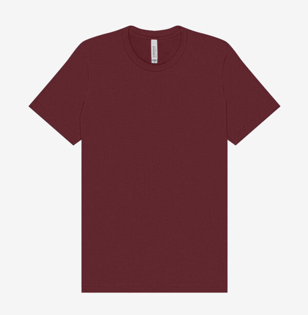 3001_Maroon_Flats_1 Jersey Tee