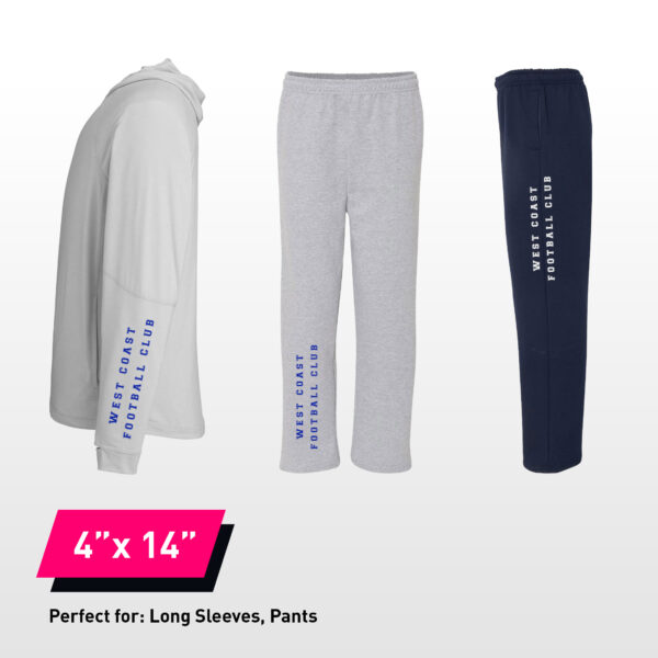 4x14 DTF Transfers By Size