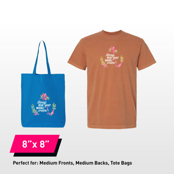 8x8 DTF Transfers By Size