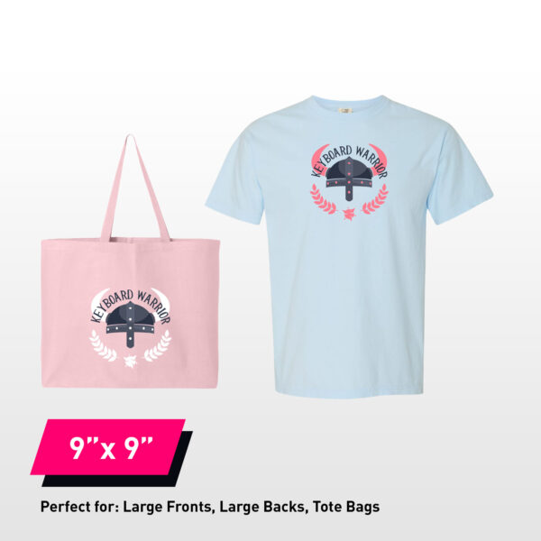 9x9 DTF Transfers By Size