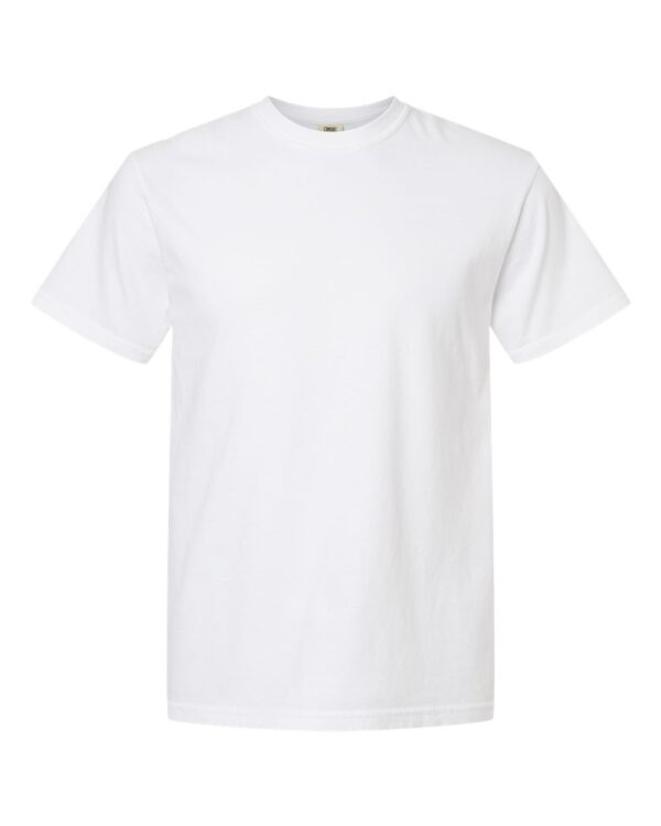 Comfort_Colors_1717_White_Front_High Garment-Dyed Heavyweight Tee