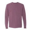 Comfort_Colors_6014_Berry_Front_High Garment-Dyed Long Sleeve Tee
