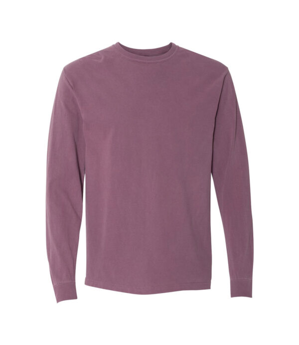Comfort_Colors_6014_Berry_Front_High Garment-Dyed Long Sleeve Tee