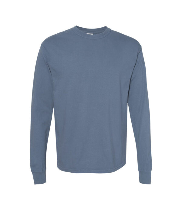 Comfort_Colors_6014_Blue_Jean_Front_High Garment-Dyed Long Sleeve Tee