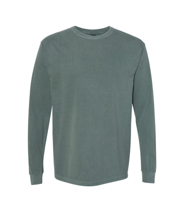 Comfort_Colors_6014_Blue_Spruce_Front_High Garment-Dyed Long Sleeve Tee