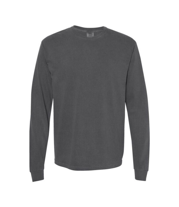 Comfort_Colors_6014_Pepper_Front_High Garment-Dyed Long Sleeve Tee