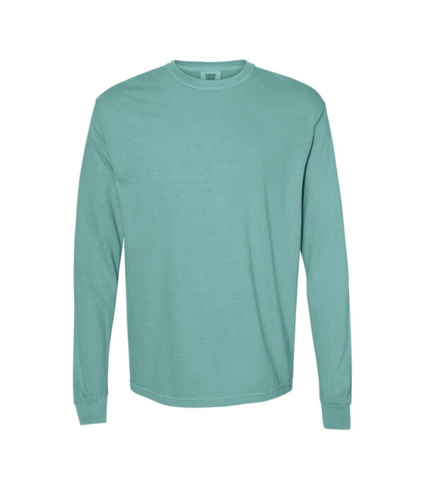 Comfort_Colors_6014_Seafoam_Front_High Garment-Dyed Long Sleeve Tee