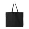 Q-Tees_Q600_Black_Front_High 25L Jumbo Tote
