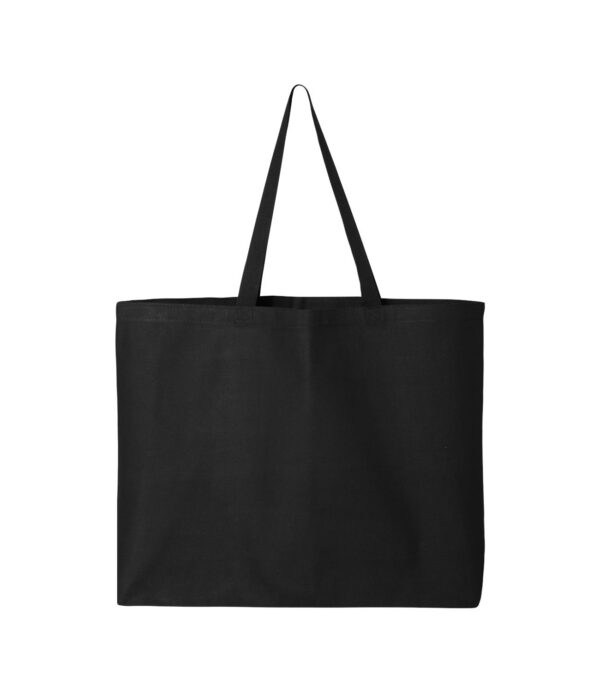 Q-Tees_Q600_Black_Front_High 25L Jumbo Tote