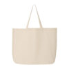 Q-Tees_Q600_Natural_Front_High 25L Jumbo Tote