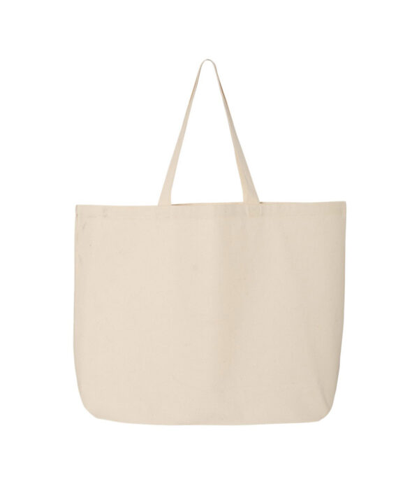 Q-Tees_Q600_Natural_Front_High 25L Jumbo Tote