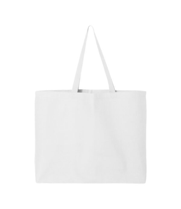 Q-Tees_Q600_White_Front_High 25L Jumbo Tote