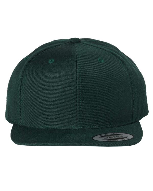 YP_Classics_6089M_Spruce_Front_High Flat Bill Snapback Cap