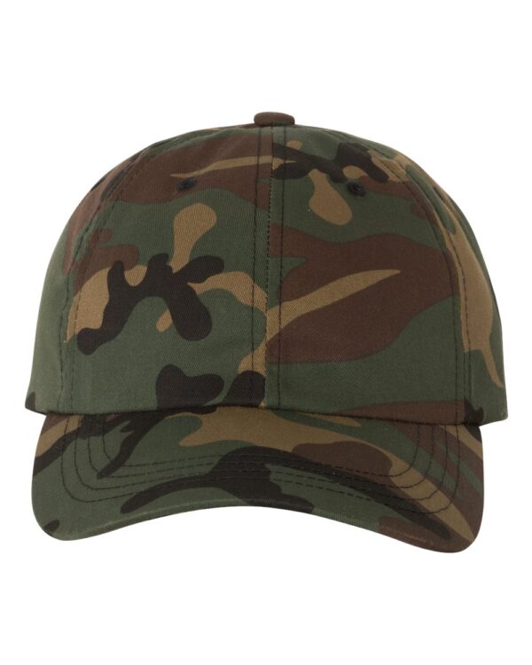 YP_Classics_6245CM_Green_Camo_Front_High Classic Dad Hat